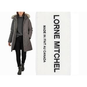 Lorne Canada Spirit Full Down Women Parka Charcoal Gray Sz M